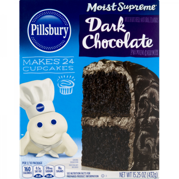 Pillsbury Premium Cake Mix Dark Chocolate 15.25 oz / MHD 5.5.22