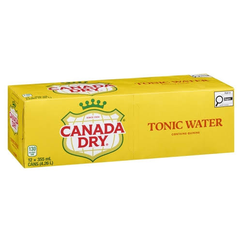 12x Canada dry tonic water 355ml