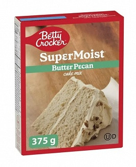 Betty Crocker Cake Mix Super Moist Butter Pecan 375g