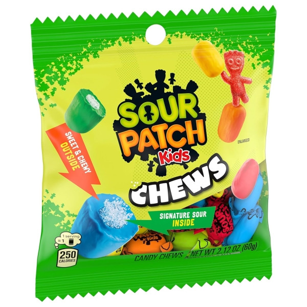 Sour Patch Kids Chews Soft & Chewy Candy 60Gr