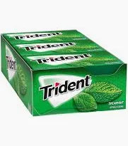 12x Trident Kaugummi Spearmint 32 g – Zuckerfrei