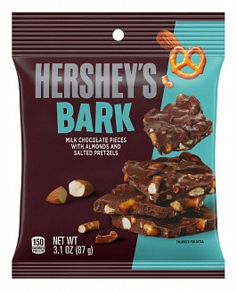 Hershey's Bark with Almonds & Salted Pretzels (87g) – Schokoladen-Bruch mit Mandeln & Brezeln