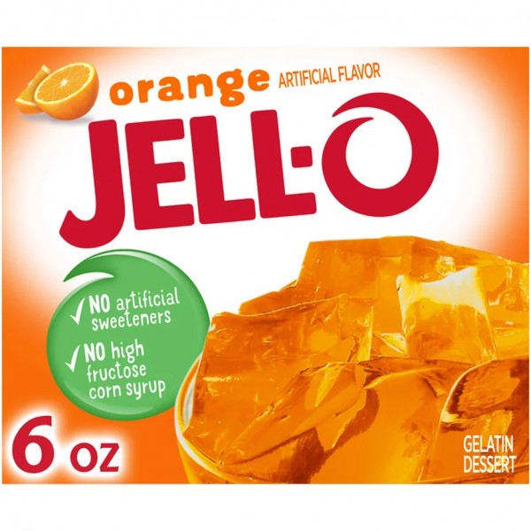 Jell-O - Orange Gelatin Dessert 170g, MHD 20.06.23