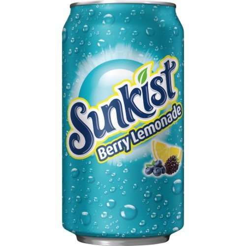 Sunkist Berry Lemonade Soda 12 Fl oz,MHD 30.05.22