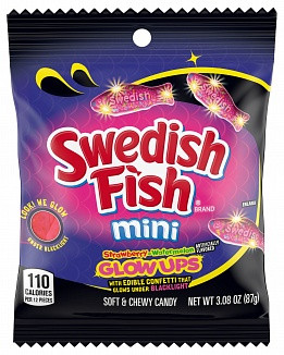 Swedish Fish Mini Glow Ups 87g
