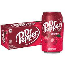 12x Dr Pepper Cherry Soda 355ml MHD Dezember 2025