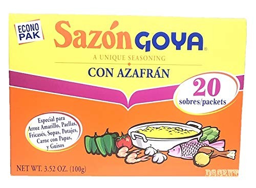 Goya Sazón Seasoning with Azafran 3.52 oz,/ MHD 30.04.2026