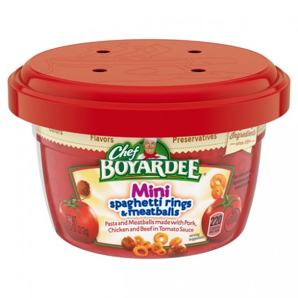Chef Boyardee Mini-Bites Spaghetti Rings & Meatballs, 7.5 Oz. / MHD 6.8.22