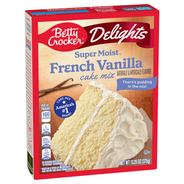 Betty Crocker Super Moist French Vanilla Cake mix 375g