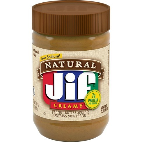 Jif Natural Creamy Low Sodium/ MHD 11.4.22