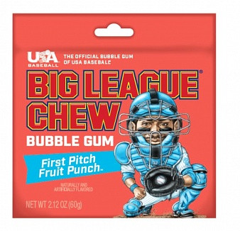 Big League Chew Bubble Gum Fruit Punch 60g